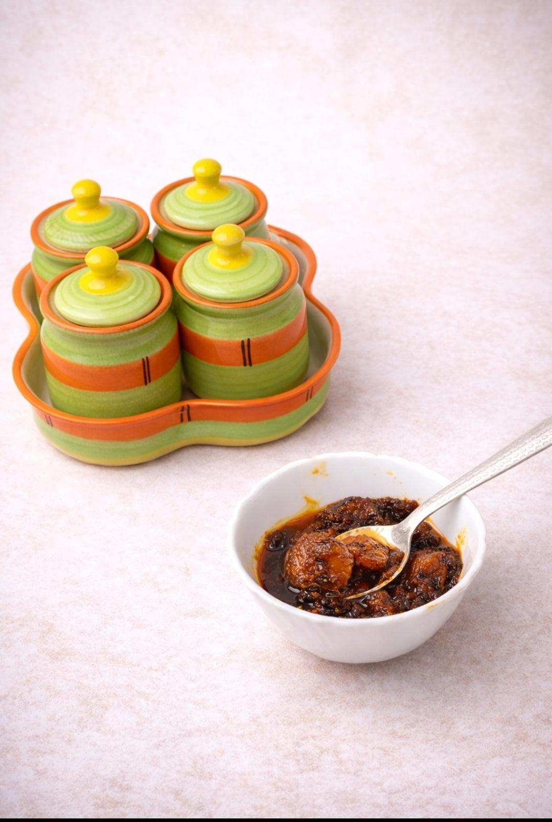 Homemade Gongura Prawns Pickle