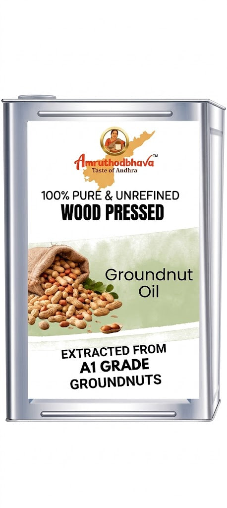 Wood Pressed Groundnut Oil