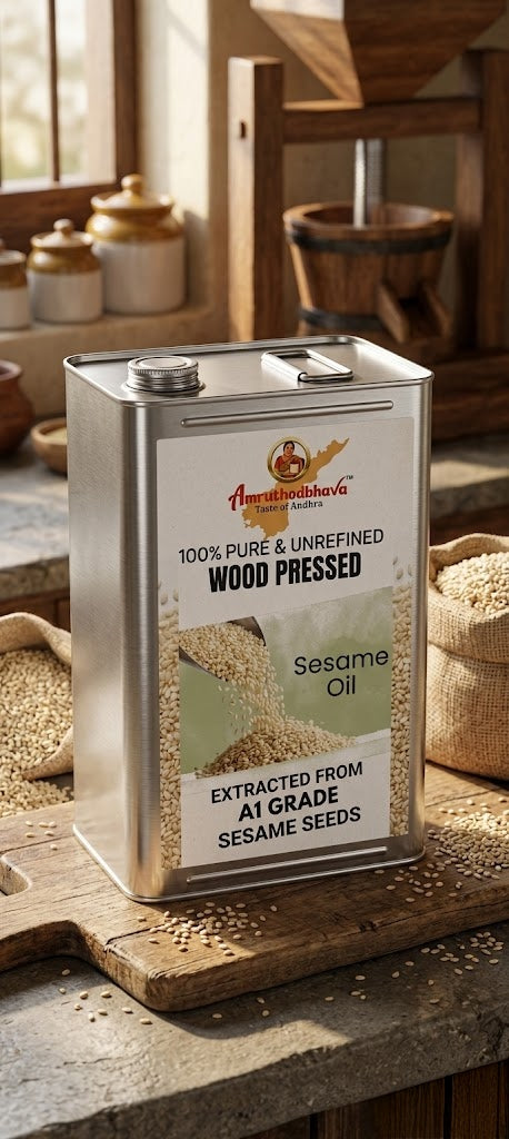 Wood pressed Sesame oil (Gingelly Oil)